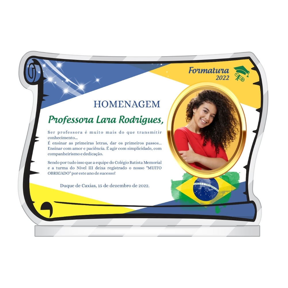 Placa de Homenagem-PLACA_DIPLOMA